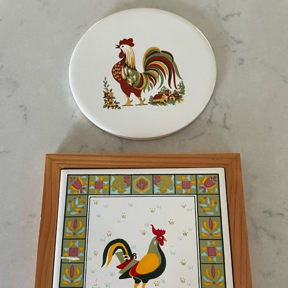 Kitchen Rooster Trivets Poshmark